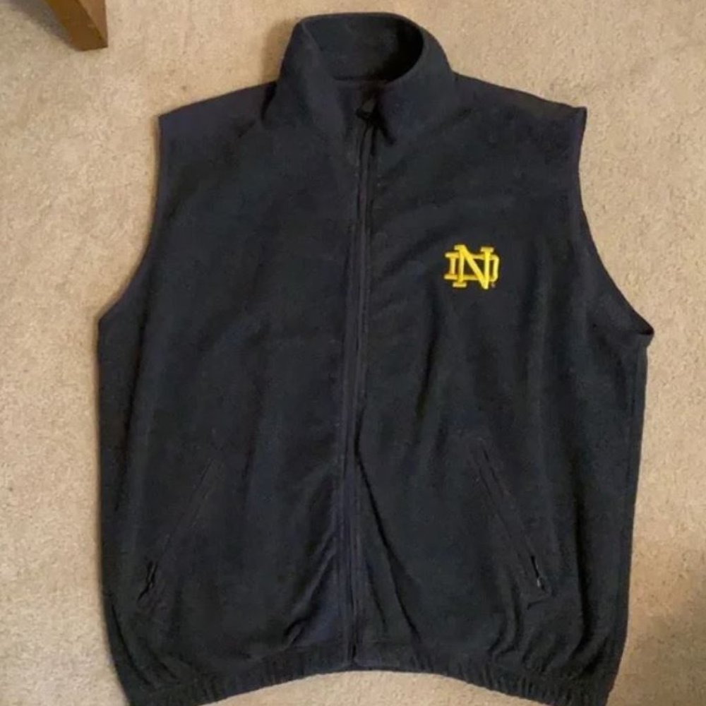 Notre Dame Fleece Vest Size Large